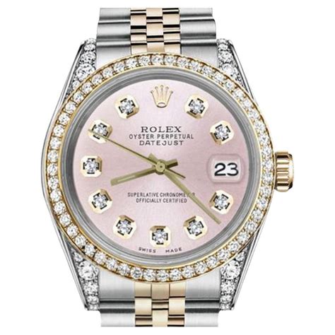 rolex datejust 31 diamond bezel|Rolex 31mm Datejust diamond bezel.